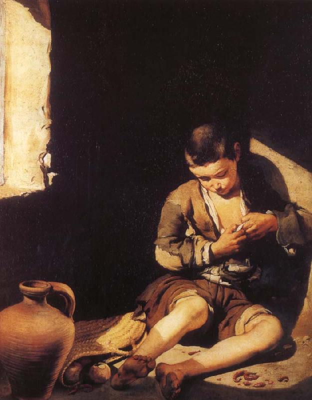 Bartolome Esteban Murillo Is pursuing a flea boy